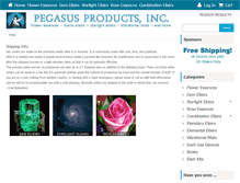 Tablet Screenshot of pegasusproductsshop.com